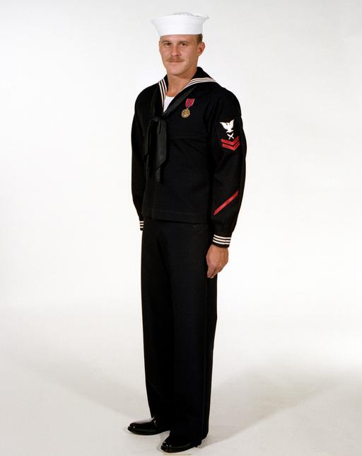 dress blues navy enlisted Uniform: Full blue, men, ranks E-1  PICRYL Tradition!  theleansubmariner