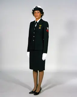 Navy Uniforms: Women's Service Dress Blue, E-1 through… — PICRYL