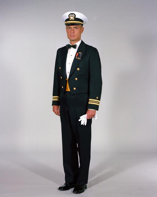 Navy Uniforms: Men's Dinner Dress Blue Jacket, Officer.… — PICRYL