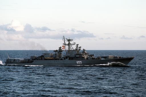 A starboard view of the Soviet Krivak I Class frigate… — PICRYL