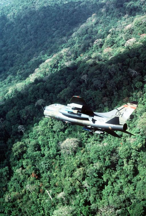 An A-7D Corsair II aircraft from the 178th Tactical… — NARA and