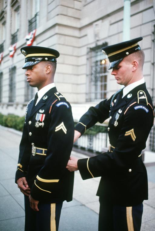 Members of the 3rd Infantry (The Old Guard) make last… — NARA and