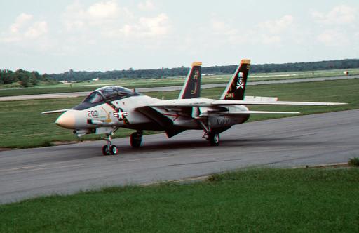 A Fighter Squadron 84 (VF-84) F-14A Tomcat aircraft,… — NARA and
