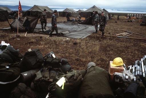 Soldiers of Battery C, 3rd Battalion, 11th Field Artillery, 9th ...