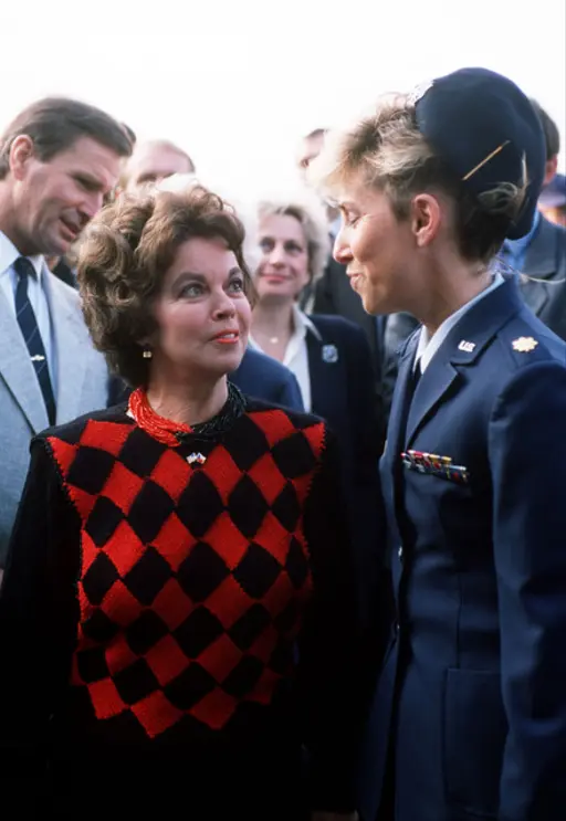 Shirley Temple Black, left, the U.S. ambassador to… — NARA and