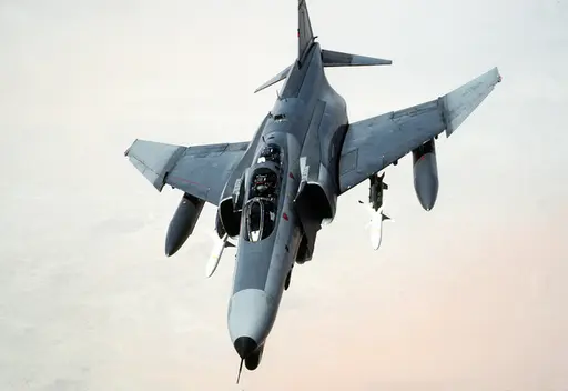 An F-4S Phantom II aircraft from Fighter Squadron 161… — NARA and