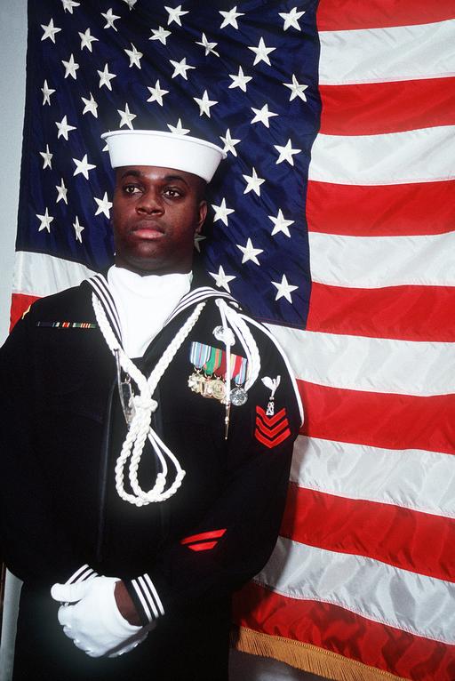 ensign dress blues Boatswain Mate First Class (BT1) D.E. Brownlee, USN, a… — NARA and DVIDS Public Domain Archives arabic evening dresses Size:Empowering Morttic Women's Elegant Floral a premium vintage military