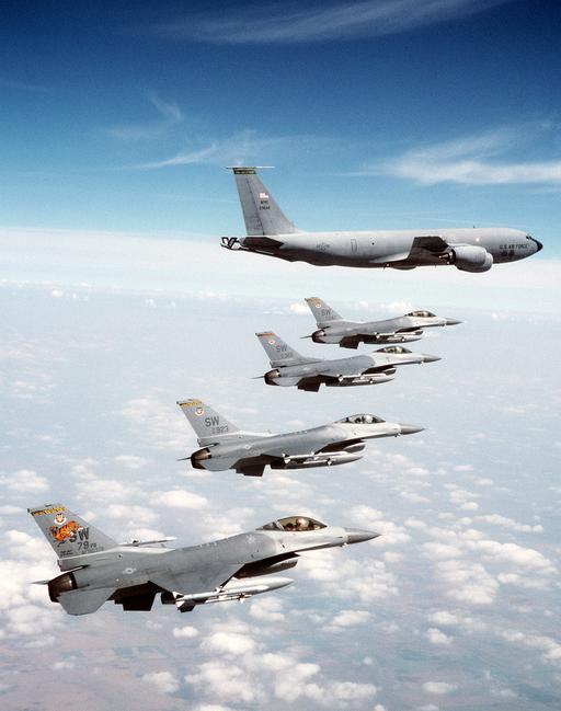 US Air Force (USAF) F-16 Fighting Falcon aircraft from the… — NARA