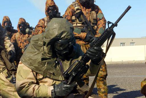 A Marine with Combined Joint Task Force (CJTF) dressed in… — NARA and ...
