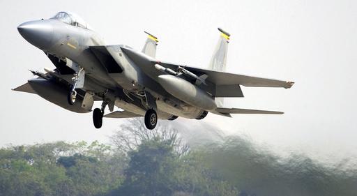 A US Air Force (USAF) F-15C Eagle aircraft assigned to the… — NARA