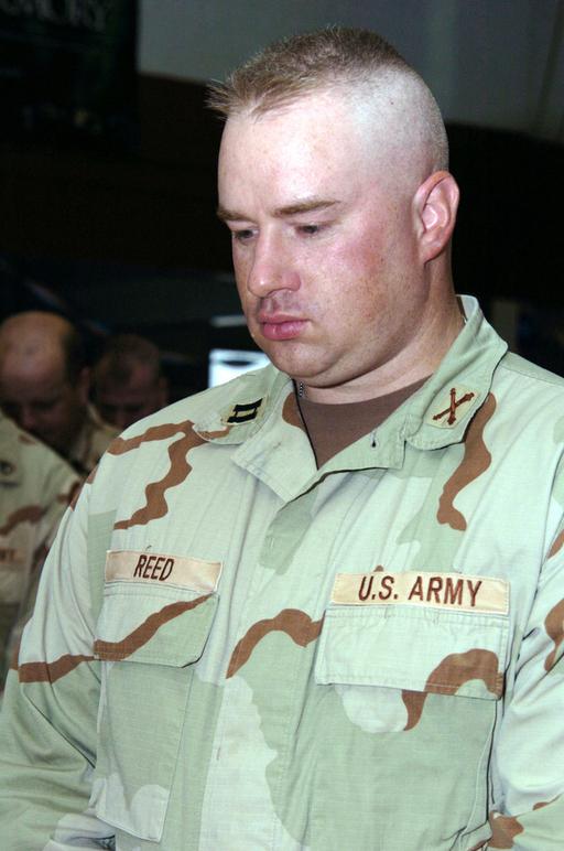 US Army (USA) Captain (CPT) Joseph Reed, assigned to Headquarters (HQ ...