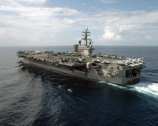 The US Navy (USN) Nimitz Class Aircraft Carrier USS RONALD… — NARA