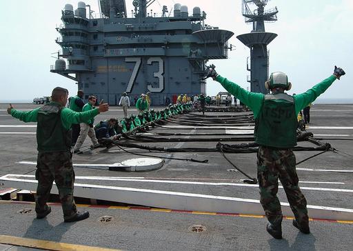 The U.S. Navy Nimitz Class Aircraft Carrier USS GEORGE… — PICRYL