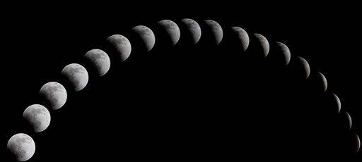 A black and white photo of the moon. A total solar eclipse