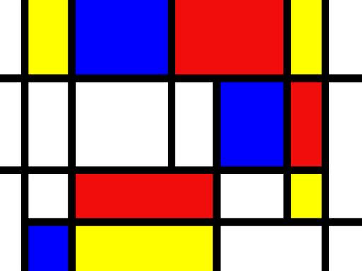 Public domain stock image. Mondrian red blue. — PICRYL - Public