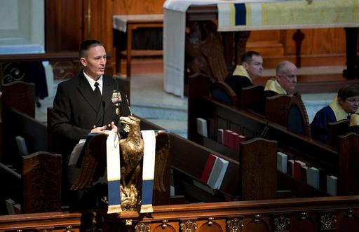 Master Chief Petty Officer of the Navy (MCPON) Mike Stevens delivers ...