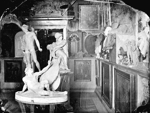 Carl Curman - Originalmodell "Modern" från Stenmuseum., model, stone museum, exhibit, modern