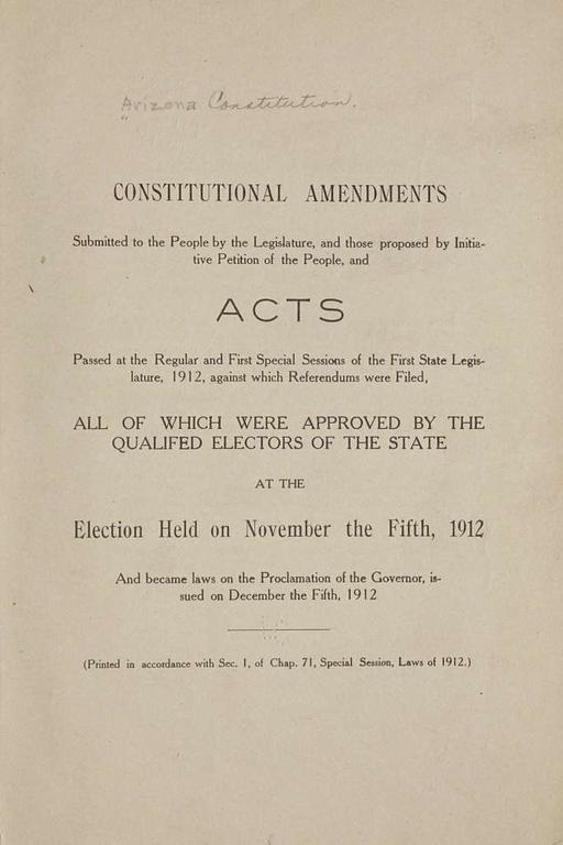 Constitutional amendments submitted to the people by the legislature ...