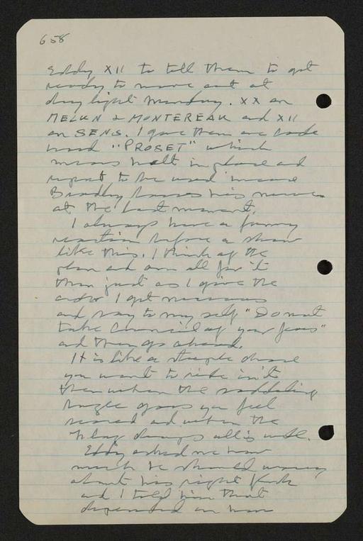 George S. Patton Papers: Diaries, 1910-1945; Original; 1944, May 31-Oct. 2