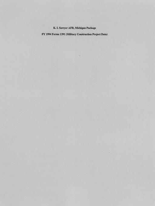 Department of the Air Force FY 1995 Budget Estimates, DoD Base ...