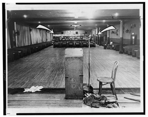 This is where Malcolm X was standing when assassins… — PICRYL