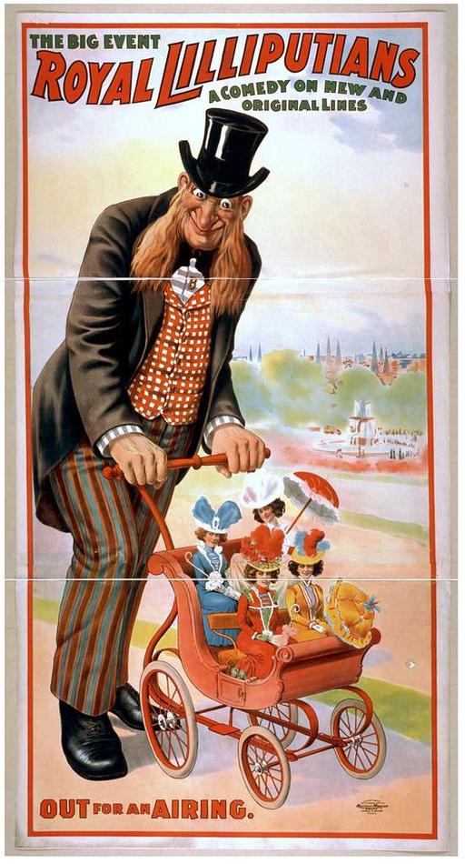 Royal Lilliputians the big event : a comedy on new and original lines., stage production, comedy, theater, royal lilliputians, the big event, actors, performance