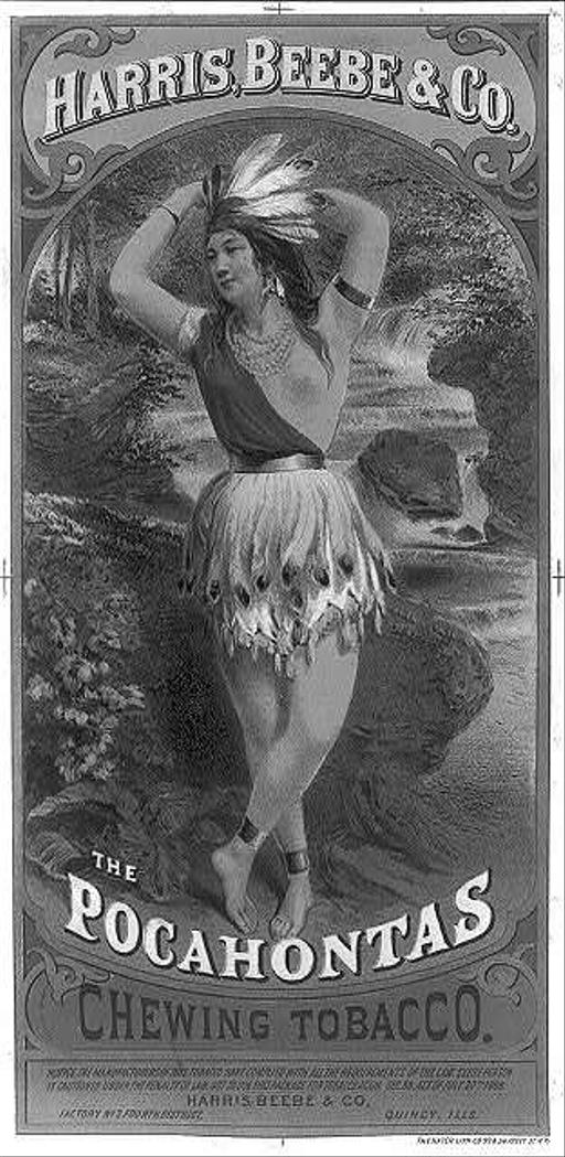 did native americans chew tobacco Harris, Beebe & Co.: The Pocahontas Chewing Tobacco / The… — PICRYL