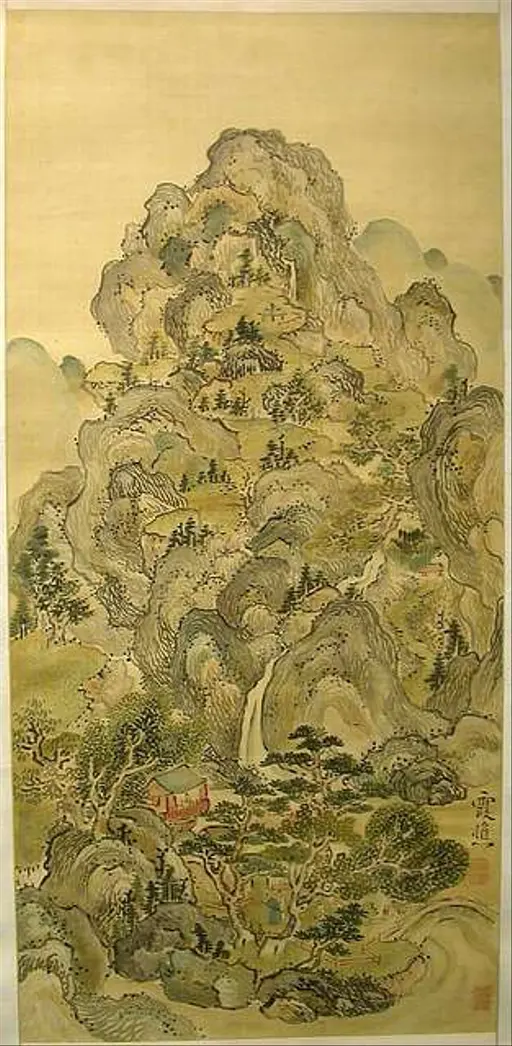池大雅《五百羅漢図》1770-71年頃、萬福寺 2 — PICRYL - Public