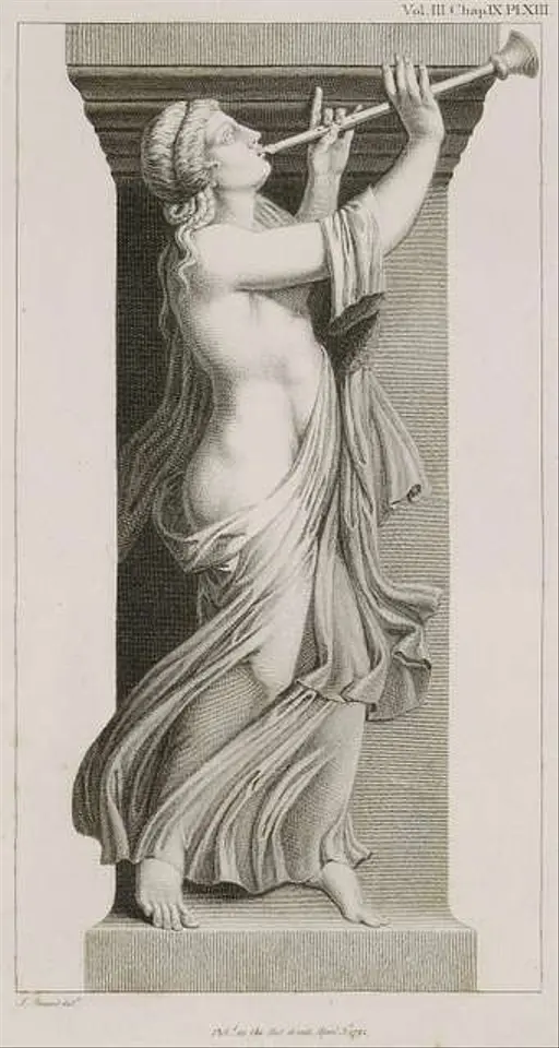 A Young Lady Playing the Harp by James Northcote,… — PICRYL