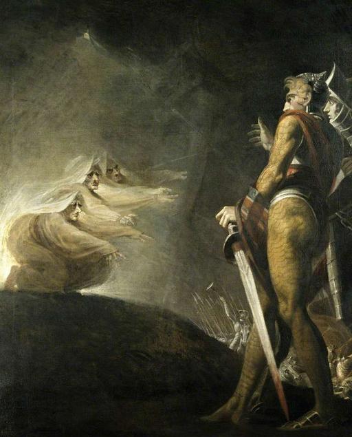 Henry Fuseli (1741-1825) - Macbeth, Banquo and the Witches (from ...