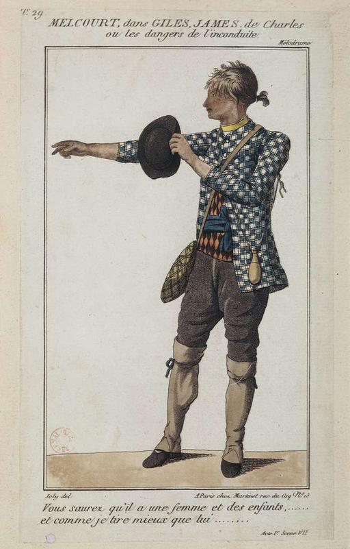 Charles ou Les dangers de l'inconduite, mélodrame de Hubert - costume ...