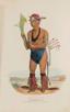 CUT-TAA-TAS-TIA; A Celebrated Chief of the Fox Tribe, from The Aboriginal Portfolio - SAAM - 1973.167.32