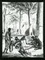 Aborigines preparing skin