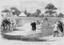 Hurdle race MCG - Public domain  engraving