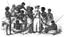 Last of the Tasmanians Woodcut 5 - Mr Robinson on his conciliation mission