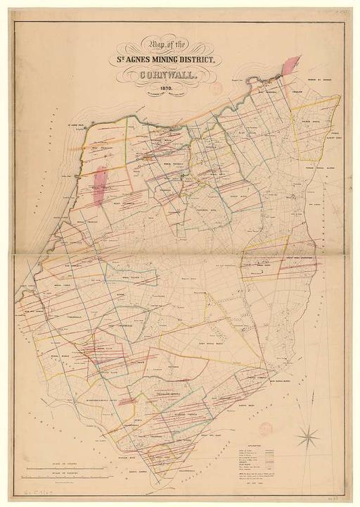Map of the St Agnes mining district, Cornwall -… — PICRYL - Public ...