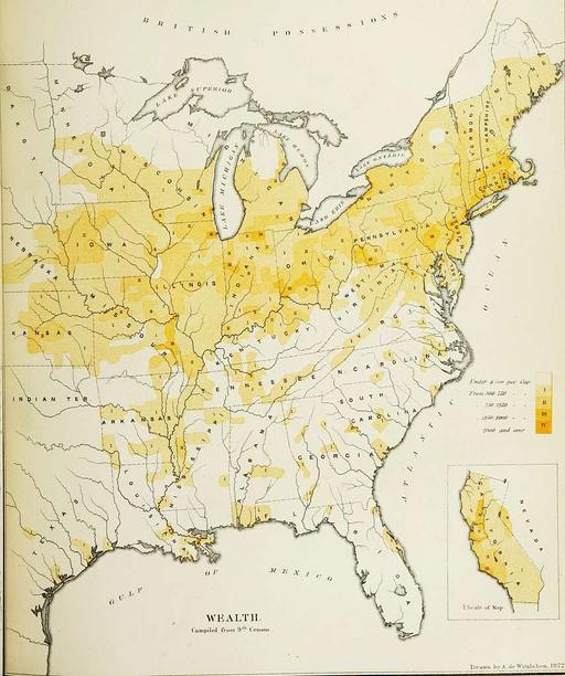 Census reports Compiled from the original returns of the ninth census (June 1, 1870,) under the direction of the secretary of the interior (1872) (14762489511), census, report, ninth census, demographics, statistics, population, historical document, 1870