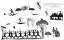 Aborigines of Victoria - Fig 254 - Mimic War Dance, Hunting Scenes, &c