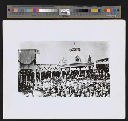 Coronation of Kalakaua (PP-36-4-008, original), coronation, kalakaua, king, kingdom of hawaii, ceremony, royalty, hawaiian monarchy