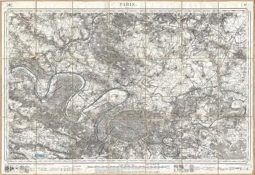 61 Maps of paris in the 1880 s Images: PICRYL - Public Domain