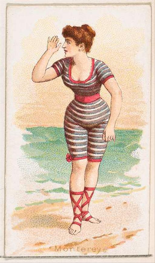 Monterey, from the Fancy Bathers series (N187) issued by… — PICRYL ...