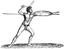 NATIVE THROWING THE BOOMERANG