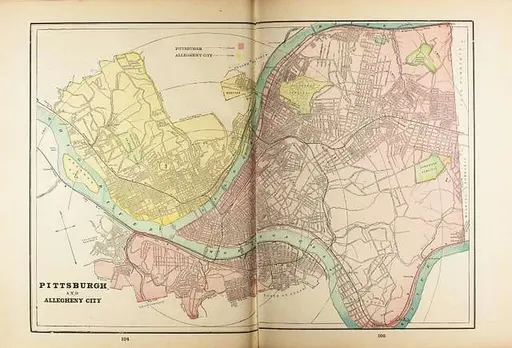 1901 Kingston Jamaica map Cram's Modern Atlas — PICRYL - Public