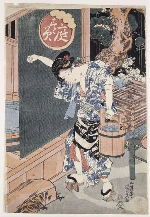 NDL-DC 1302520 01-Utagawa Kunisada-十二月の内 衣更着梅見-安政1-crd