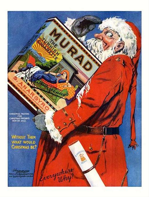 christmas cigarette ads Popthomology: 24 VINTAGE ADS! Lucky Strike Christmas ad (1960)