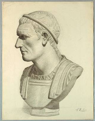 Рисунок, бюст римского сенатора (рендеринг из гипса), апрель 1910 года (CH  18437645) - PICRYL Поиск в мировом общественном достоянии