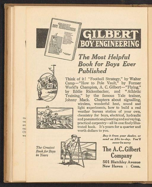 Gilbert Chemical Magic; A Presentation of Original and Famous Tricks in Conjuring Accomplished by the Use of Chemicals -  2662ce936ccc5b0d290c7e912f15cdb7 (page 3), gilbert, chemistry set, magic, conjuring, advertisement, boy, audience, chemicals, toys
