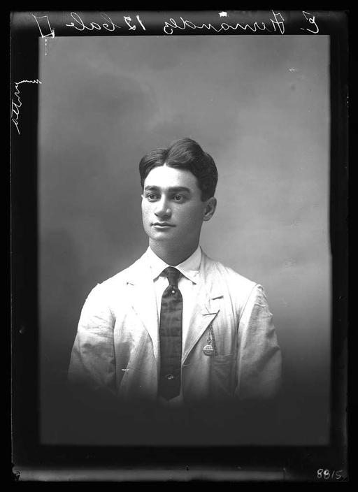 Eddie Fernandez (PNM-139-13827, original), eddie fernandez, portrait, man, black and white photography, 1920 s