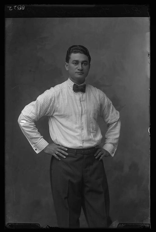 Eddie Fernandez (PNM-139-13833, original), eddie fernandez, portrait, man, 1920 s, black and white, photography