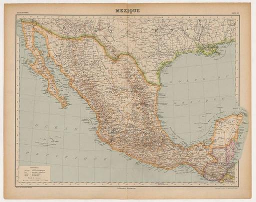 Atlas Universel de Geographie construit d'après les sources originales et les documents les plus récents, cartes, voyages, mémoires, travaux géodésiques, etc. - nouvelle édition conforme aux... - btv1b52513644d (314 of 369), map, geography, political boundaries, atlas, cartography
